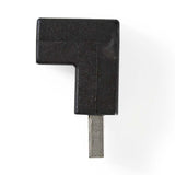 USB-A Adapter | USB 2.0 | USB-A Dugasz | USB-A Aljzat | 480 Mbps | Kerek | Nikkelezett | PVC | Fekete | Doboz-3