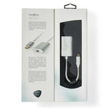 USB-C™ Adapter | USB 3.2 Gen 1 | USB-C™ Dugasz | Mini DisplayPort Aljzat | Power delivery | 0.20 m | Kerek | Aranyozott | Márkás / Nejlon Tok | Ezüst | Ablakos Fedő Doboz-7