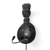 PC headset | Teljes Fület Befedő Kialakítás | Stereo | 1x 3.5 mm / 2x 3.5 mm | Felhajtható Mikrofon | Fekete-2