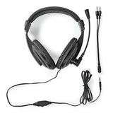 PC headset | Teljes Fület Befedő Kialakítás | Stereo | 1x 3.5 mm / 2x 3.5 mm | Felhajtható Mikrofon | Fekete-12