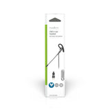 PC headset | Fülbe Dugható | Mono | USB Type-A / USB Type-C™ | Felhajtható Mikrofon | Fekete / Szürke-10