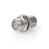 Műholdas és antenna adapter | F Aljzat | F Aljzat | Nikkelezett | 75 Ohm | Egyenes | Fém | Ezüst | 1 db | Doboz-0