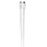Koax és Cat6 Combi Cable | IEC (Koax) Dugasz / RJ45 Dugasz | IEC (Koax) Aljzat / RJ45 Dugasz | Nikkelezett | RG58 | 75 Ohm | Dupla Szigeteléssel | 1.50 m | Kerek | PVC | Fehér | Label-0