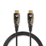 Aktív Optikai High Speed ​​HDMI Cable with Ethernet | HDMI™ Csatlakozó | HDMI™ Csatlakozó | 4K@60Hz | 18 Gbps | 40.0 m | Kerek | PVC | Fekete | Ajándék Dobozban-0