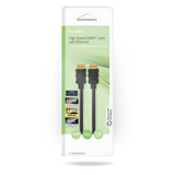 Nagy Sebességű HDMI ™ kábel Ethernet | HDMI™ Csatlakozó | HDMI™ Csatlakozó | 4K@60Hz | ARC | 18 Gbps | 3.00 m | Kerek | PVC | Fekete | Doboz-2