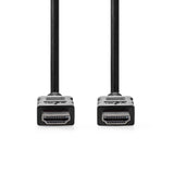 Nagy Sebességű HDMI ™ kábel Ethernet | HDMI™ Csatlakozó | HDMI™ Csatlakozó | 4K@30Hz | ARC | 10.2 Gbps | 15.0 m | Kerek | PVC | Fekete | Label-1