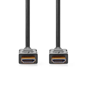 Nagy Sebességű HDMI ™ kábel Ethernet | HDMI™ Csatlakozó | HDMI™ Csatlakozó | 4K@60Hz | ARC | 18 Gbps | 20.0 m | Kerek | PVC | Fekete | Label-1