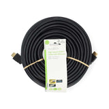 Nagy Sebességű HDMI ™ kábel Ethernet | HDMI™ Csatlakozó | HDMI™ Csatlakozó | 4K@60Hz | ARC | 18 Gbps | 20.0 m | Kerek | PVC | Fekete | Label-2