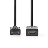 Nagy Sebességű HDMI ™ kábel Ethernet | HDMI™ Csatlakozó | HDMI™ Kimenet | 4K@30Hz | ARC | 10.2 Gbps | 1.00 m | Kerek | PVC | Fekete | Label-1