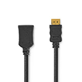 Nagy Sebességű HDMI ™ kábel Ethernet | HDMI™ Csatlakozó | HDMI™ Kimenet | 4K@30Hz | ARC | 10.2 Gbps | 1.00 m | Kerek | PVC | Fekete | Label-0