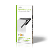 Képernyő felső Raktári | Alkalmas erre_ Asztal / Notebook | Max. szállítási kapacitás: 6 kg | Fekete | Műanyag-11