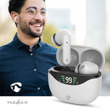 Teljesen vezeték nélküli fülhallgató | ANC (Active Noise Cancelling) | Bluetooth® | Maximális akkumulátor lejátszási idő: 30 óra | Érintés Vezérlés | Töltő tok | Kábel nélküli töltő tok | Beépített mikrofon | Hangvezérlés támogatás | Fehér-1