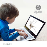 Mikroszkóp Kamera | 1080p@30fps | 48 MPixel | Zoom_ 8 x | Nagyítás: 500 x | Képernyő méret: 2 " | Igen | Fekete-10