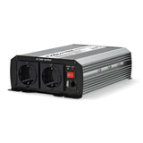Inverter módosult szinuszhullám | Bemeneti feszültség: 12 V DC | Eszköz táp kimeneti csatlaakozó(k): Type F (CEE 7/3) / USB-A | 230 V AC 50 Hz | 1000 W | Kimenő csúcs teljesítmény: 2000 W | Csavaros Kapocs | Ezüst-7