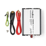 Inverter módosult szinuszhullám | Bemeneti feszültség: 12 V DC | Eszköz táp kimeneti csatlaakozó(k): Type F (CEE 7/3) / USB-A | 230 V AC 50 Hz | 1000 W | Kimenő csúcs teljesítmény: 2000 W | Csavaros Kapocs | Ezüst-11
