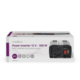 Inverter módosult szinuszhullám | Bemeneti feszültség: 12 V DC | Eszköz táp kimeneti csatlaakozó(k): Type F (CEE 7/3) / USB-A | 230 V AC 50 Hz | 300 W | Kimenő csúcs teljesítmény: 600 W | Akkumulátorsaruk + Szivargyújtó | Ezüst-8