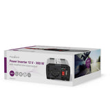 Inverter módosult szinuszhullám | Bemeneti feszültség: 12 V DC | Eszköz táp kimeneti csatlaakozó(k): Type F (CEE 7/3) / USB-A | 230 V AC 50 Hz | 300 W | Kimenő csúcs teljesítmény: 600 W | Akkumulátorsaruk + Szivargyújtó | Ezüst-9