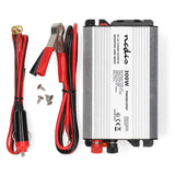 Inverter módosult szinuszhullám | Bemeneti feszültség: 12 V DC | Eszköz táp kimeneti csatlaakozó(k): Type F (CEE 7/3) / USB-A | 230 V AC 50 Hz | 300 W | Kimenő csúcs teljesítmény: 600 W | Akkumulátorsaruk + Szivargyújtó | Ezüst-11