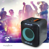 Bluetooth® party hangszóró | Maximális akkumulátor lejátszási idő: 5 óra | 150 W | Hordozó fogantyú | Party fények | Összekapcsolható | Ekvalizer | Fekete / Narancs-1