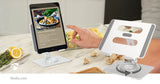 Tablet Állvány | Állvány | Dönthető Forgatható | Ezüst-17