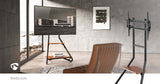 TV állvány Floor | 37 - 75 " | Maximális támogatott képernyő súly: 40 kg | Bauhaus Design | Állítható, előre maghatározott magasságok | Acél / MDF | Barna / Fekete-13