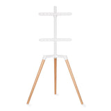 TV állvány Floor | 50 - 65 " | Maximális támogatott képernyő súly: 35 kg | Scandinavian Design | Forgatható | Borulás védett pánt | Pattanó zár | Acél / Alumínium | Fehér-2