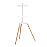 TV állvány Floor | 50 - 65 " | Maximális támogatott képernyő súly: 35 kg | Scandinavian Design | Forgatható | Borulás védett pánt | Pattanó zár | Acél / Alumínium | Fehér-4