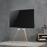 TV állvány Floor | 50 - 65 " | Maximális támogatott képernyő súly: 35 kg | Scandinavian Design | Forgatható | Borulás védett pánt | Pattanó zár | Acél / Alumínium | Fehér-11