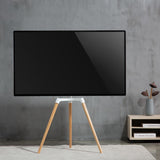 TV állvány Floor | 50 - 65 " | Maximális támogatott képernyő súly: 35 kg | Scandinavian Design | Forgatható | Borulás védett pánt | Pattanó zár | Acél / Alumínium | Fehér-12
