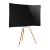 TV állvány Floor | 50 - 65 " | Maximális támogatott képernyő súly: 35 kg | Scandinavian Design | Forgatható | Borulás védett pánt | Pattanó zár | Acél / Alumínium | Fehér-14