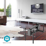 Motoros TV fali tartó | 37 - 75 " | Maximális támogatott képernyő súly: 35 kg | Forgatható | Maximális fal távolság: 153 mm | Maximális fal távolság: 485 mm | Távvezérelt | ABS / Acél | Fekete-11