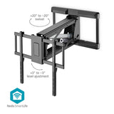 Motoros TV fali tartó | 37 - 75 " | Maximális támogatott képernyő súly: 35 kg | Forgatható | Maximális fal távolság: 153 mm | Maximális fal távolság: 485 mm | Távvezérelt | ABS / Acél | Fekete-12