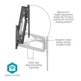 Motoros TV fali tartó | 37 - 75 " | Maximális támogatott képernyő súly: 35 kg | Forgatható | Maximális fal távolság: 153 mm | Maximális fal távolság: 485 mm | Távvezérelt | ABS / Acél | Fekete-13