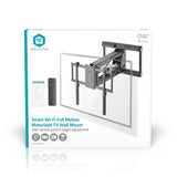 Motoros TV fali tartó | 37 - 75 " | Maximális támogatott képernyő súly: 35 kg | Forgatható | Maximális fal távolság: 153 mm | Maximális fal távolság: 485 mm | Távvezérelt | ABS / Acél | Fekete-15