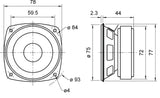 FRS 8 M - 8 Ohm - 8 cm (3,3") HiFi teljes hangsugárzó-2
