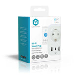 SmartLife Intelligens Csatlakozó | Wi-Fi | IP21 | Teljesítmény mérő | 3680 W | Type F (CEE 7/7) / 1x USB-C™ / 2x USB | 0 - 55 °C | Android™ / IOS | Fehér | 1 db-11