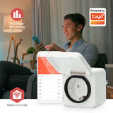 SmartLife Intelligens Csatlakozó | Zigbee 3.0 | IP44 | Teljesítmény mérő | 3680 W | Type F (CEE 7/7) | -10 - 40 °C | Android™ / IOS | Fehér | 1 db-6