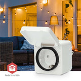 SmartLife Intelligens Csatlakozó | Zigbee 3.0 | IP44 | Teljesítmény mérő | 3680 W | Type F (CEE 7/7) | -10 - 40 °C | Android™ / IOS | Fehér | 1 db-7