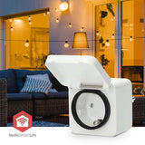 SmartLife Intelligens Csatlakozó | Zigbee 3.0 | IP44 | Teljesítmény mérő | 3680 W | Type F (CEE 7/7) | -10 - 40 °C | Android™ / IOS | Fehér | 1 db-1