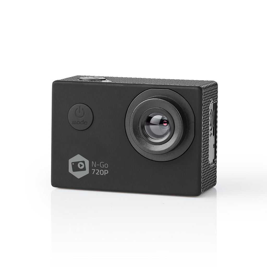 Akciókamera | 720p@30fps | 5 MPixel | Vízálló akár: 30.0 m | 90 min | Rögzítőt tartalmaz | Fekete