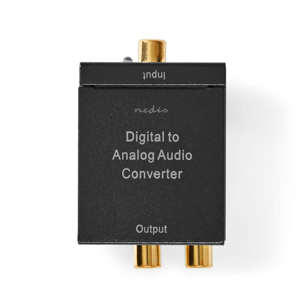 Digital Audio Converter | 1 irányú | Csatlakozó bemenet_ 1x Digital RCA / 1x TosLink | Csatlakozó kimenet_ 1x (2x RCA) / 1x 3.5mm | Automatikus | Integrált erősítő | Fekete
