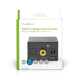 Digital Audio Converter | 1 irányú | Csatlakozó bemenet_ 1x Digital RCA / 1x TosLink | Csatlakozó kimenet_ 1x (2x RCA) / 1x 3.5mm | Automatikus | Integrált erősítő | Fekete