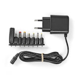 Univerzális hálózati adapter | 12.5 W | 5 V DC | 1.60 m | 2.5 A A | 8 plug(s) | Fekete