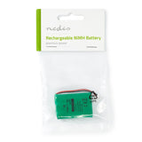 Ni-MH Akkumulátor | 3.60 V | NiMH | NiMH Akku Csomag | Újratölthető | 600 mAh | Előre töltött | Akkuk száma: 1 db | Műanyag Zacskó | N/A | 2-fázisú Telefon Csatlakozó | Zöld