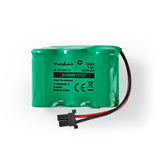 Ni-MH Akkumulátor | 3.60 V | Újratölthető | 600 mAh | Előre töltött | 1-Polybag | N/A | 2-fázisú Telefon Csatlakozó | Zöld