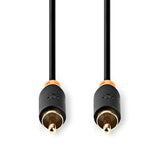 Digitális Audio Kábel | RCA Dugasz | RCA Dugasz | Aranyozott | 2.00 m | Kerek | PVC | Antracit | Doboz