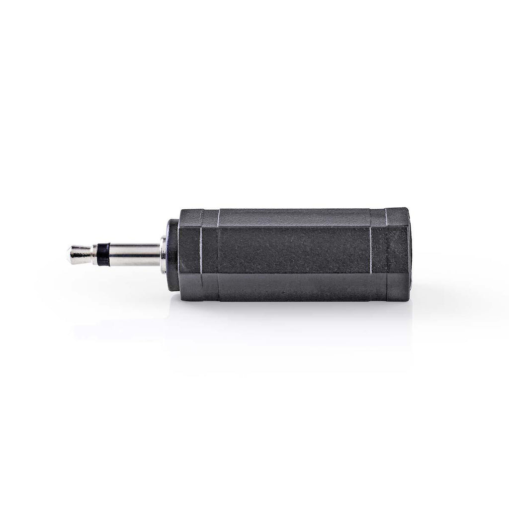 Mono audio adapter | 3.5 mm Dugasz | 3.5 mm Aljzat | Nikkelezett | Egyenes | ABS | Fekete | 10 db | Műanyag Zacskó