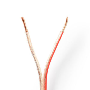 Hangszórókábel | 2x 2,50 mm2 | 100 m | Kötegelő | Áttetsző