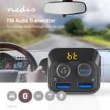 Autós FM-adókészülék | Bluetooth® | Bass Boost Funkció | MicroSD-kártyanyílás | Telefonos Hívás Kézhasználat Nélkül | 2 db USB