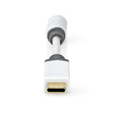 USB adapter | USB 2.0 | USB-C™ Dugasz | 3.5 mm Aljzat | 0.10 m | Kerek | Aranyozott | PVC | Fehér | Doboz